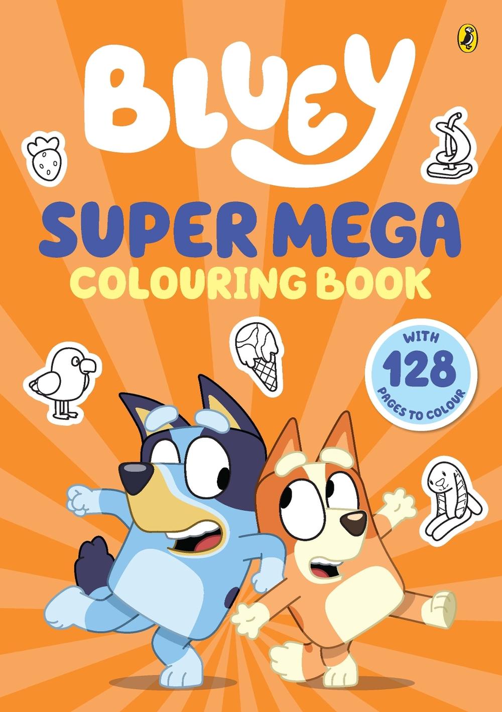 Bluey: Super Mega Colouring Book, 9781761620119
