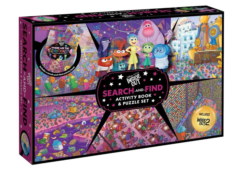 Inside Out 2: Search-and-Find Activity Book and Puzzle Set (Disney: 200 ...