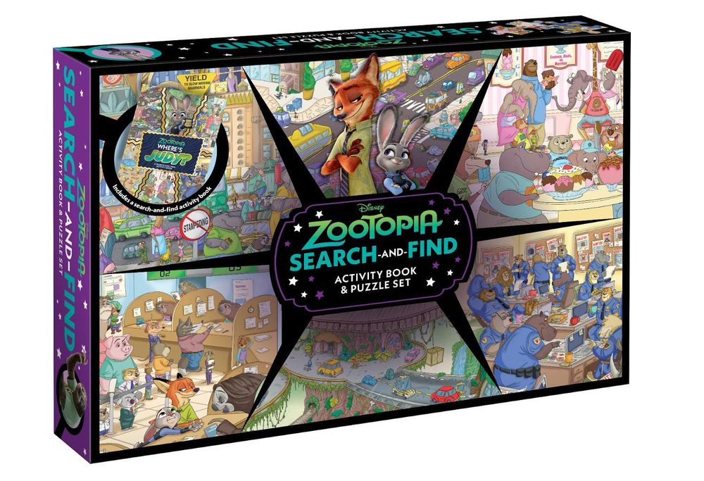 Zootopia: Search-and-Find Activity Book and Puzzle Set (Disney: 200 Pieces) by Disney - ISBN: 9781761647437