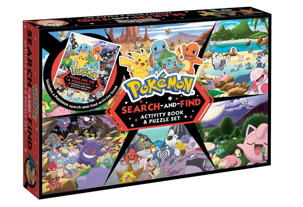 Pokemon: Search-and-Find Activity Book and Puzzle Set (200 Pieces), 9781761720550