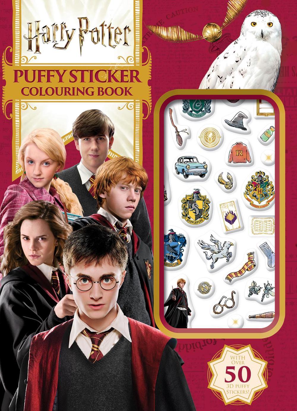 Harry Potter: Puffy Sticker Colouring Book (Warner Bros.), 9781761721885