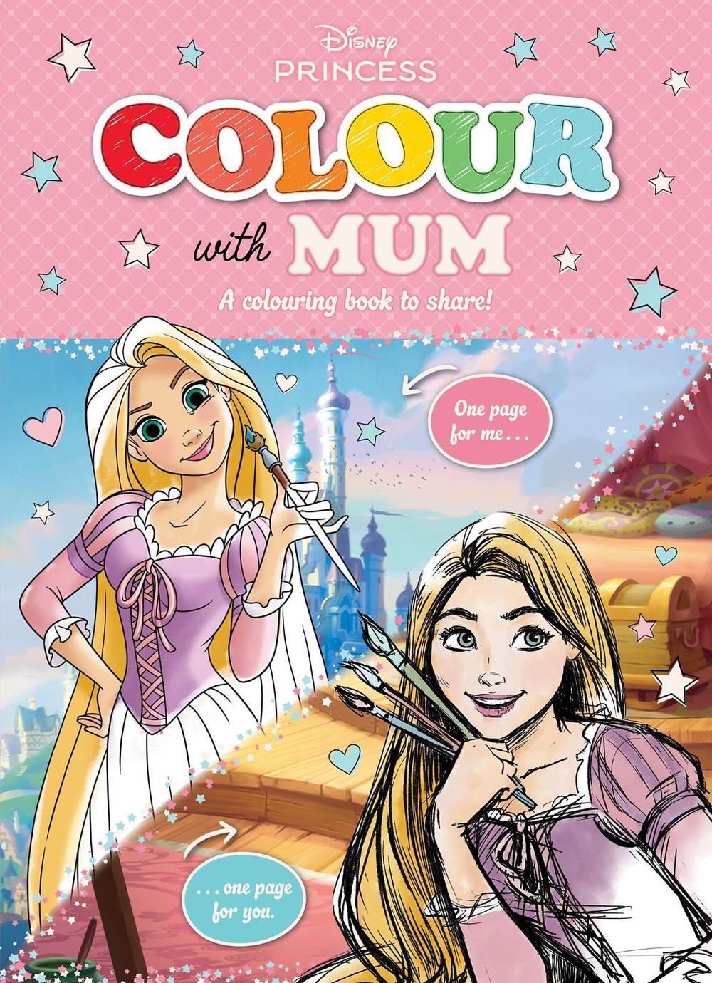 Disney Princess: Colour with Mum by Disney - ISBN: 9781761729195