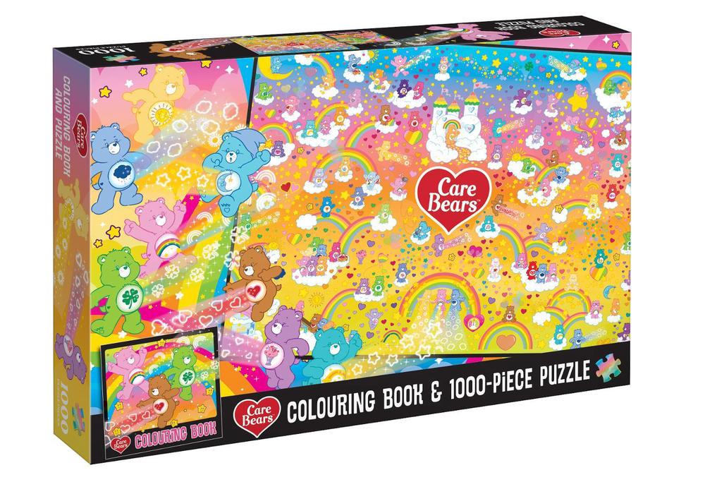 Care Bears: Adult Colouring Book and Puzzle Set (1000 Pieces), 9781761729256