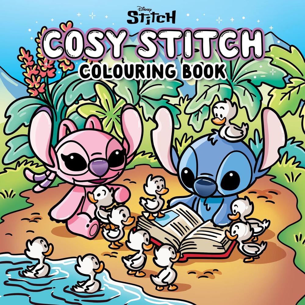 Cosy Stitch: Colouring Book (Disney), 9781761810725