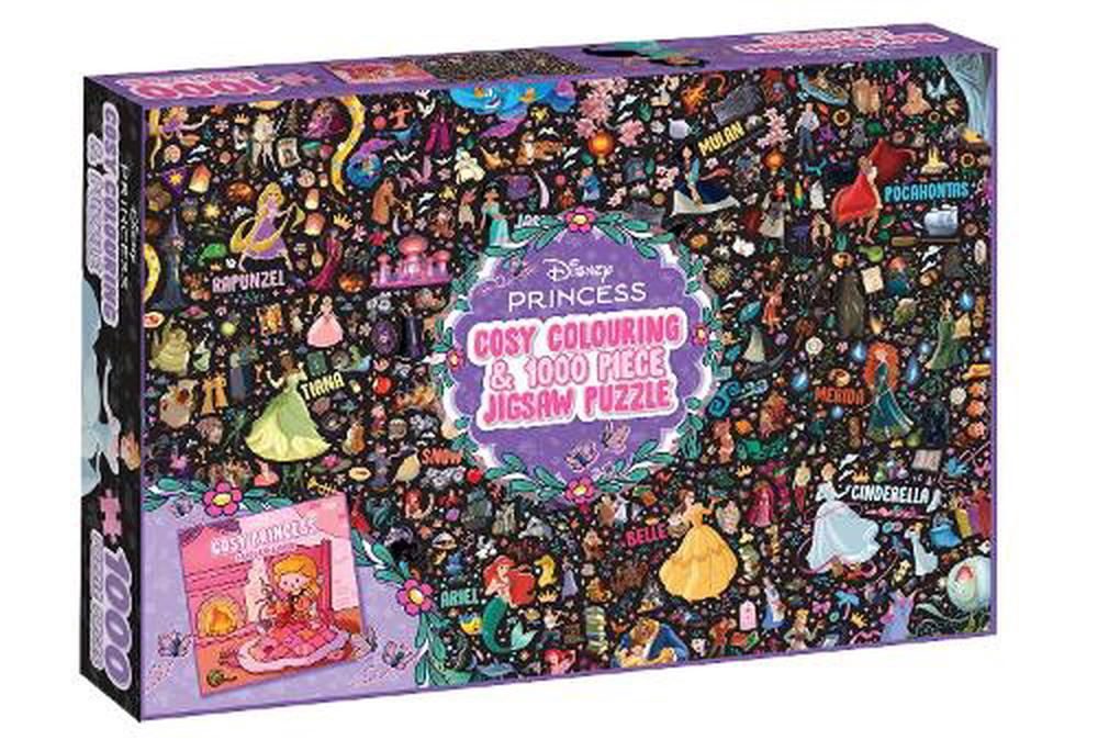 Disney Princess: Cosy Colouring and 1000 Piece Jigsaw Puzzle by Disney - ISBN: 9781761812736