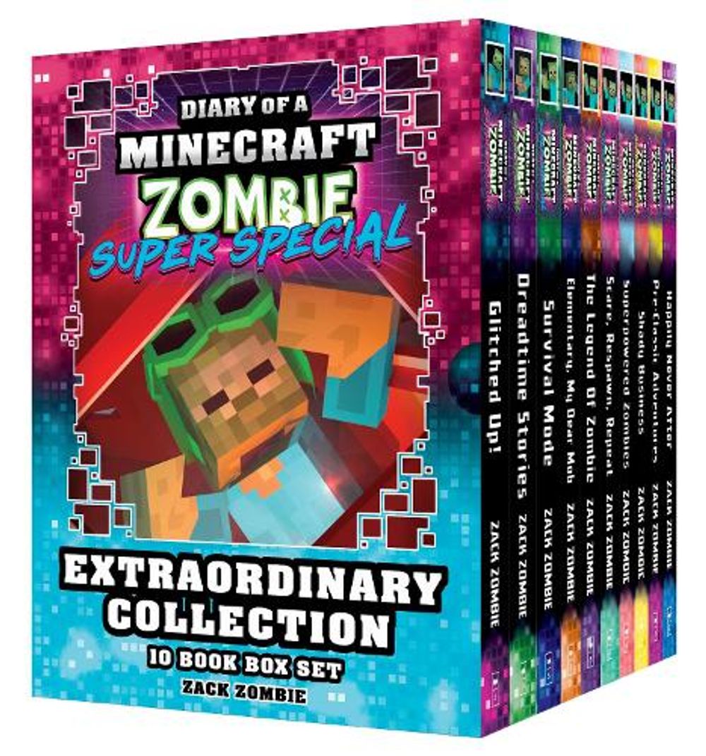 Diary Of a Minecraft Zombie Super Special: Extraordinary Collection (10 Book Box Set) by Zack Zombie - ISBN: 9781761812958
