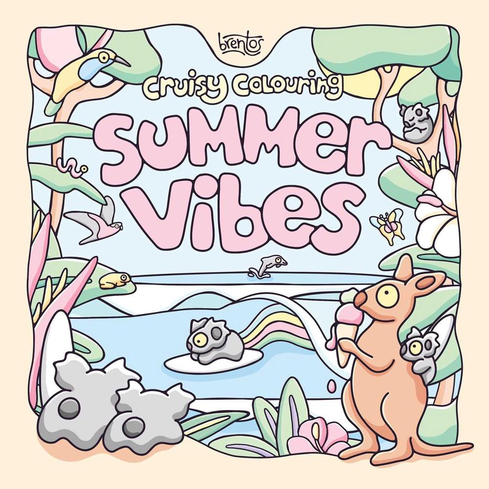 Cruisy Colouring: Summer Vibes by Brentos - ISBN: 9781761822308