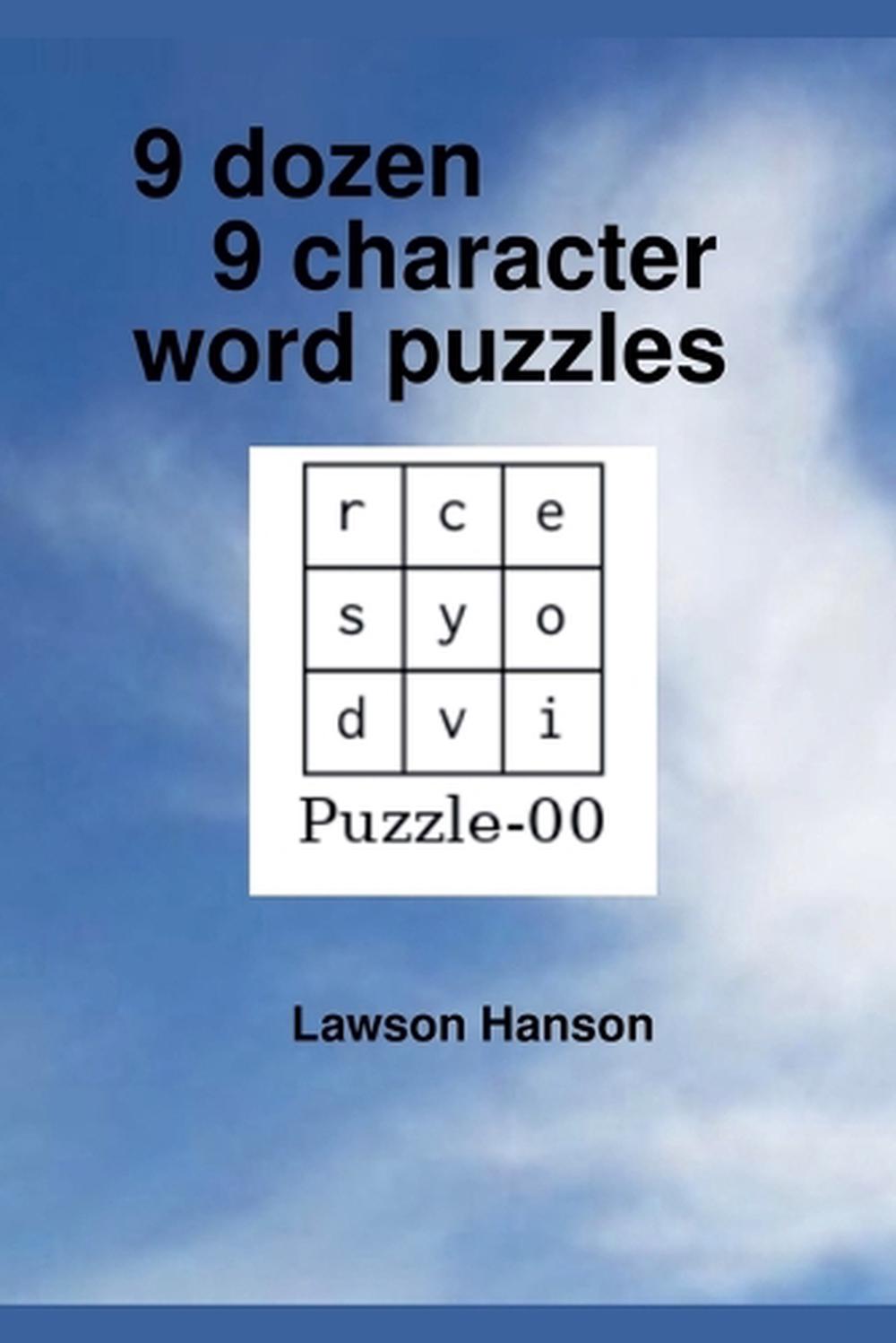 9 dozen 9 character word puzzles, 9781764299718