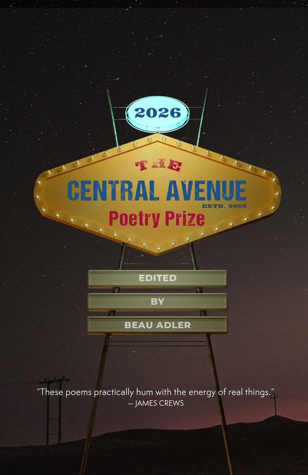 The Central Avenue Poetry Prize 2026 by Beau Adler - ISBN: 9781771684385