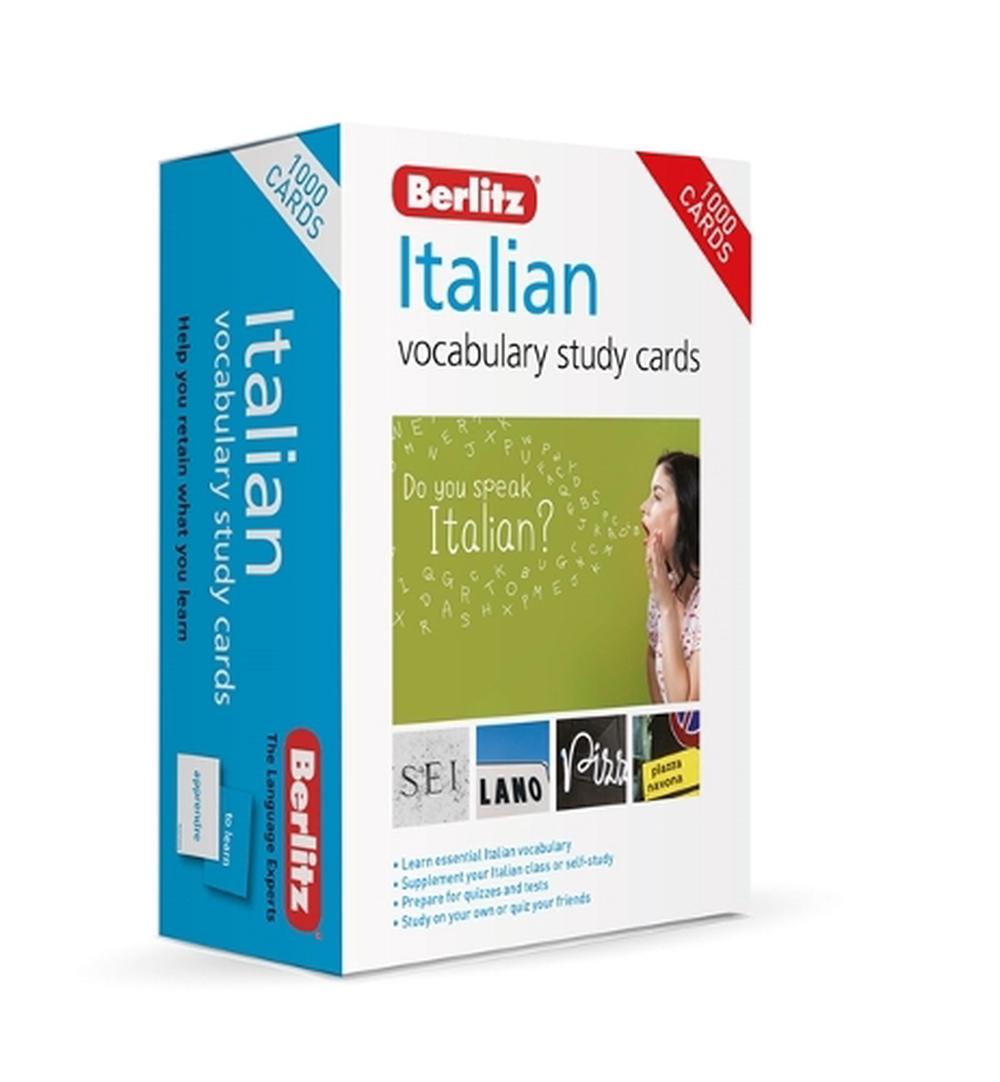 Berlitz Italian Study Cards (Language Flash Cards) by Berlitz