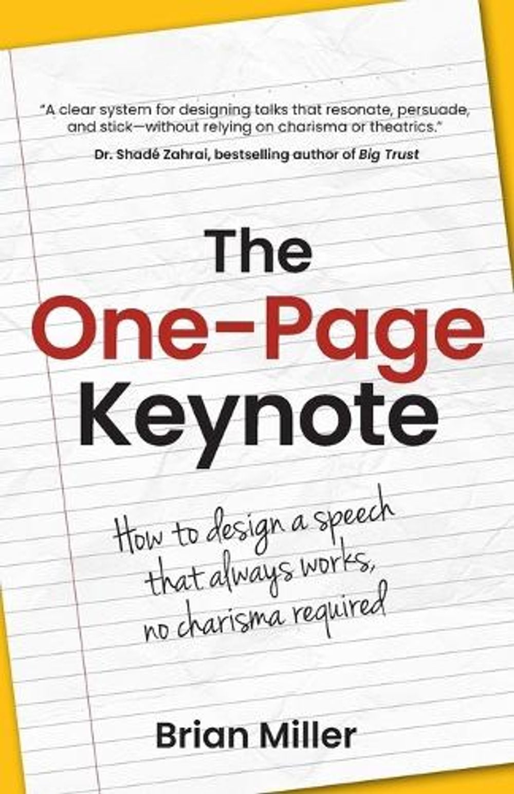 The One-Page Keynote by Brian Miller - ISBN: 9781781339800
