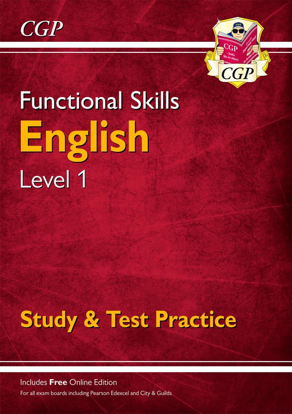 Functional Skills English Level 1 - Study & Test Practice by CGP Books ...