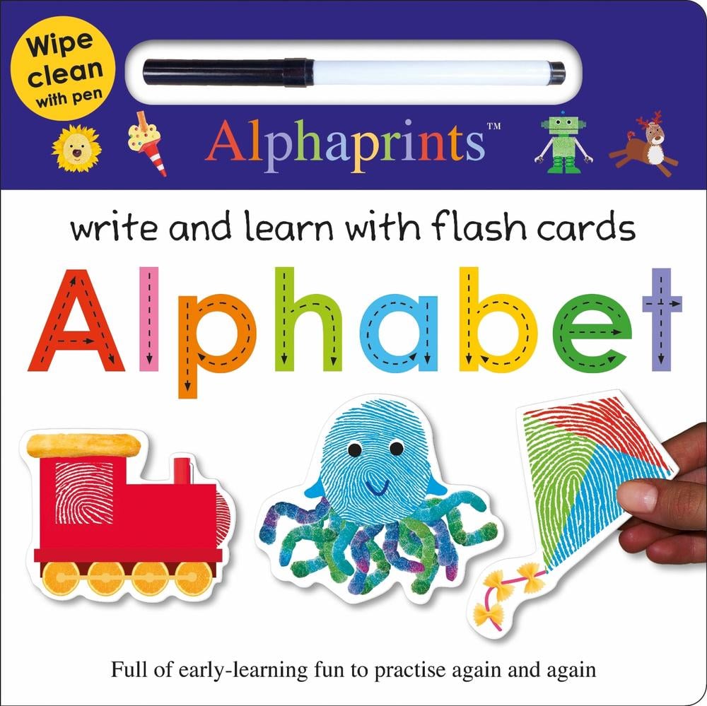 Alphaprints Wipe Clean Alphabet with Flash Cards by Roger Priddy - ISBN: 9781783418763