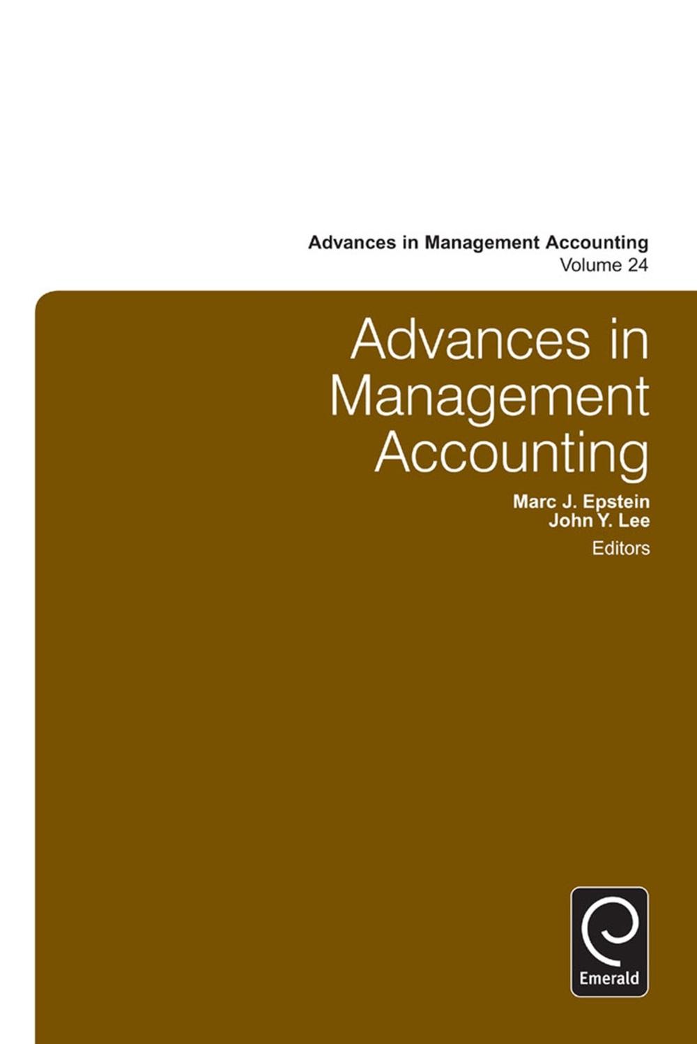 Advances in Management Accounting, 9781784411664