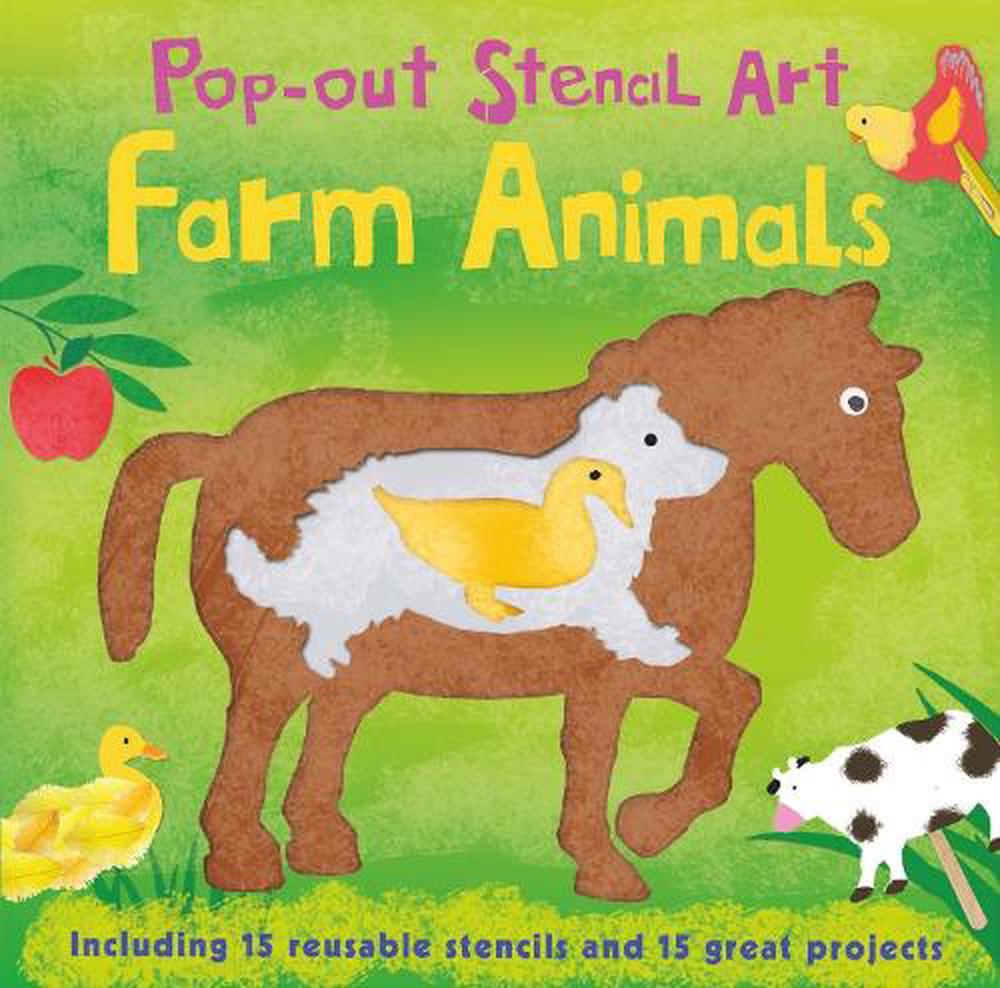 PopOut Stencil Art Farm Animals by Laura Hambleton