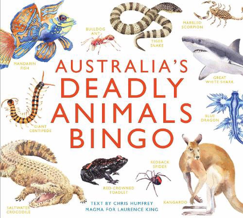 Australia's Deadly Animals Bingo by Chris Humfrey, 9781786277022 | Buy  online at The Nile