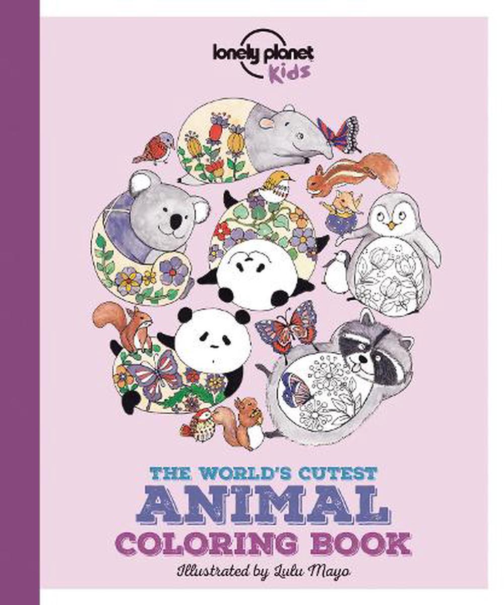 The World's Cutest Animal Colouring Book by Jen Feroze, Paperback