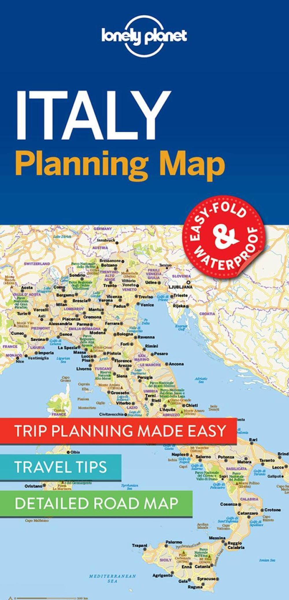 Lonely Planet Italy Planning Map, 9781786579072