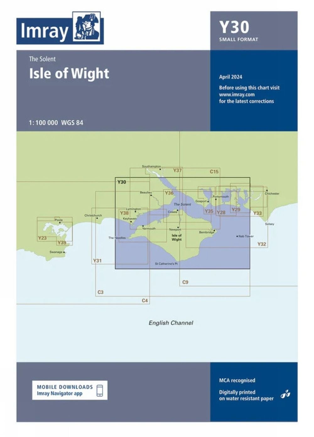 Y30 Isle of Wight (Small Format) by Imray Y. Series - ISBN: 9781786796073