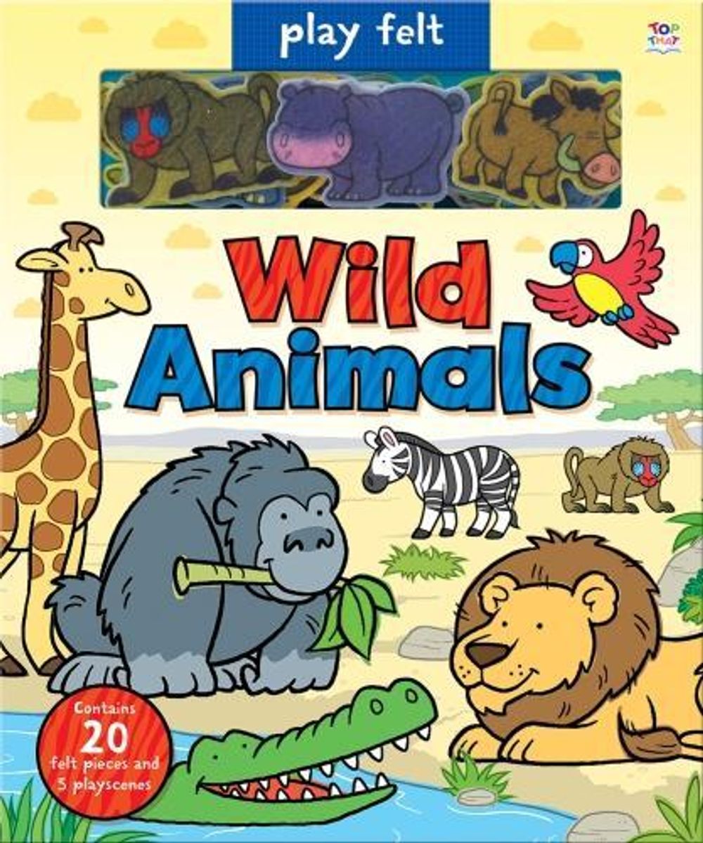 Play Felt Wild Animals by Oakley Graham - ISBN: 9781787004351