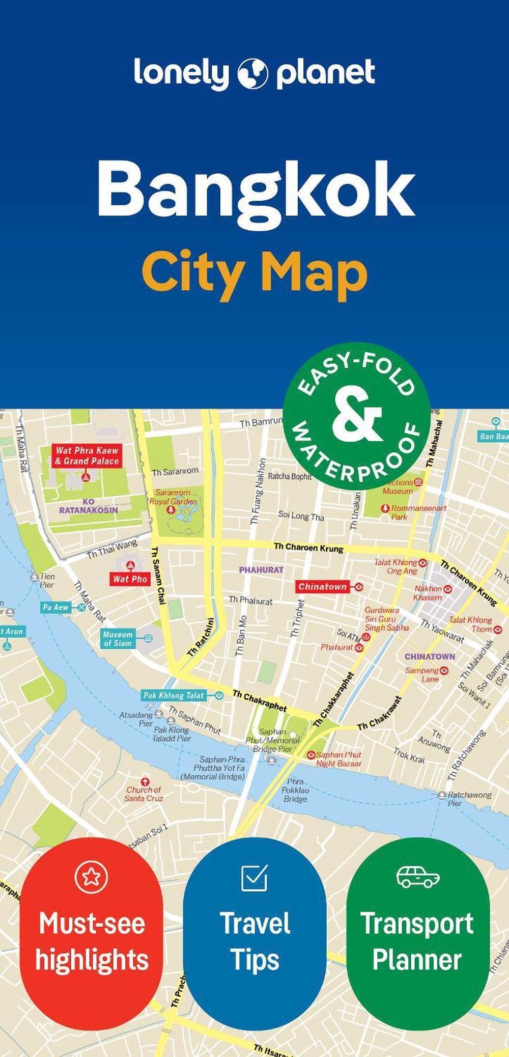 Lonely Planet Bangkok City Map, 9781787015272