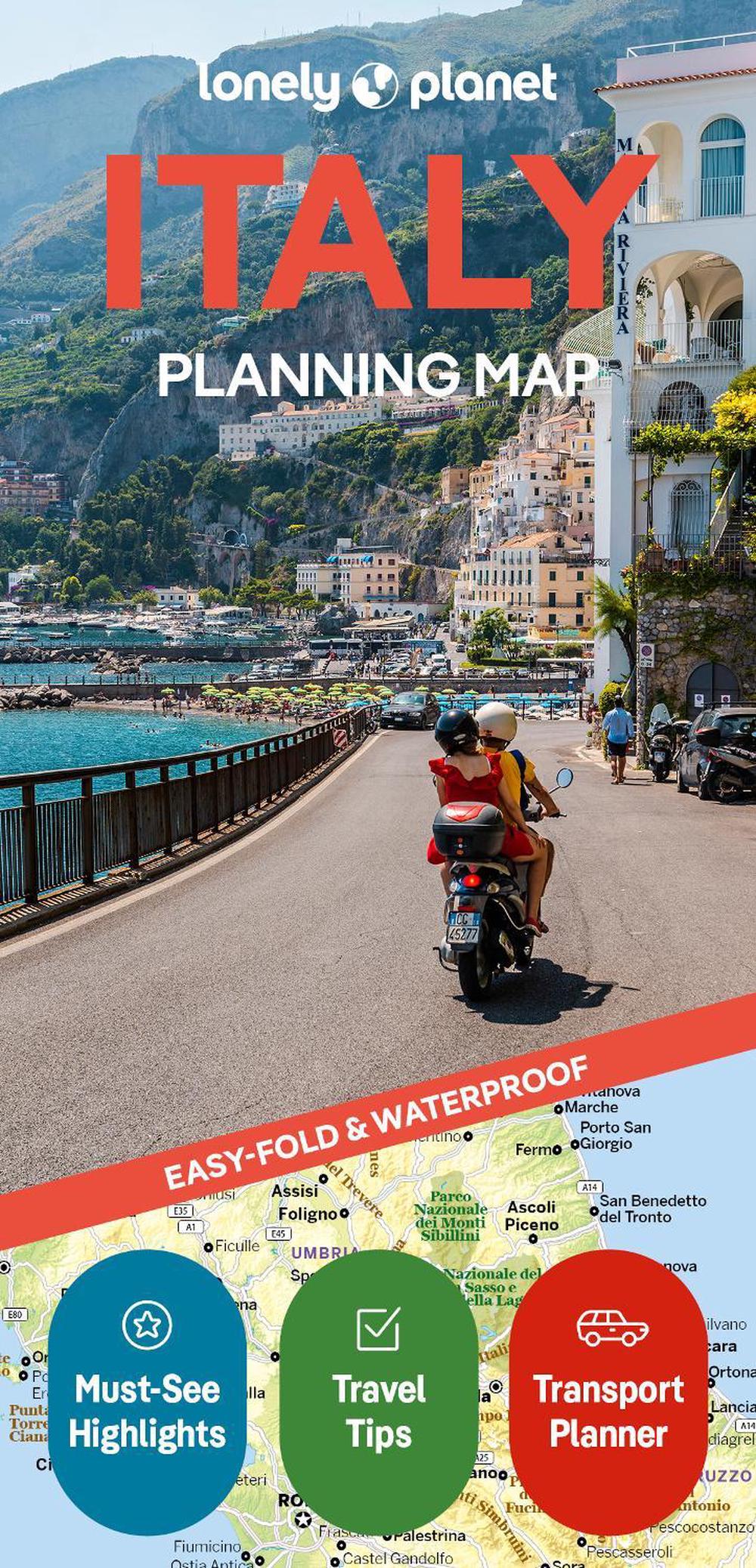 Lonely Planet Italy Planning Map, 9781787015852