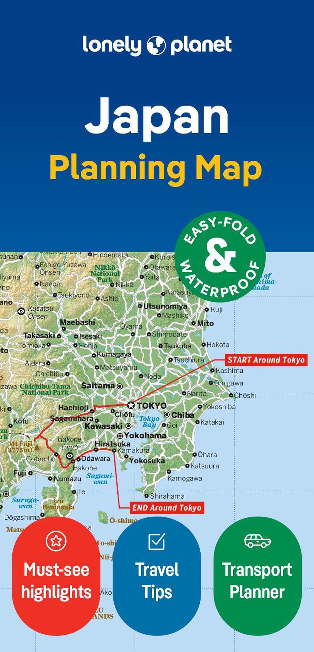 Lonely Planet Japan Planning Map, 9781787015876