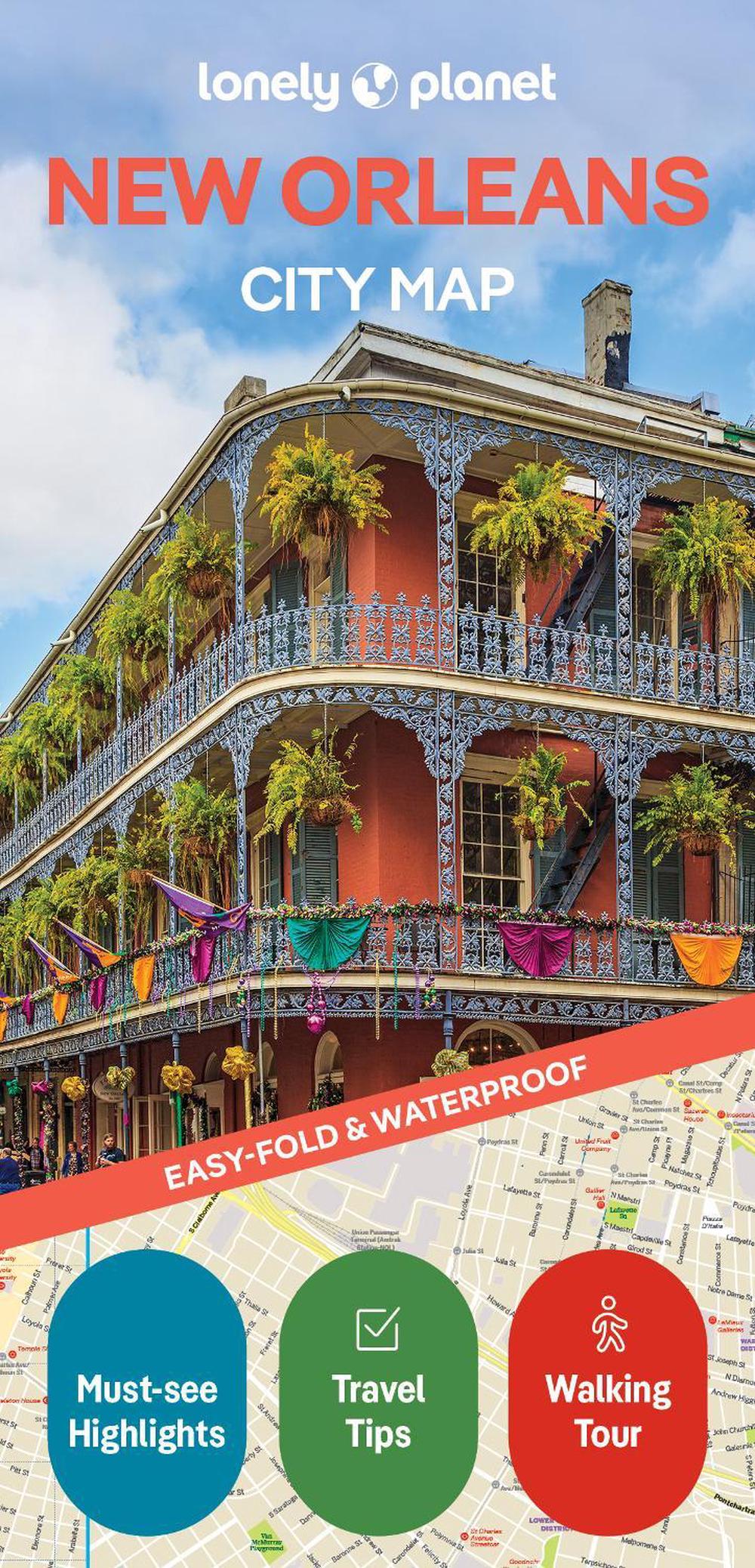 Lonely Planet New Orleans City Map, 9781787015999