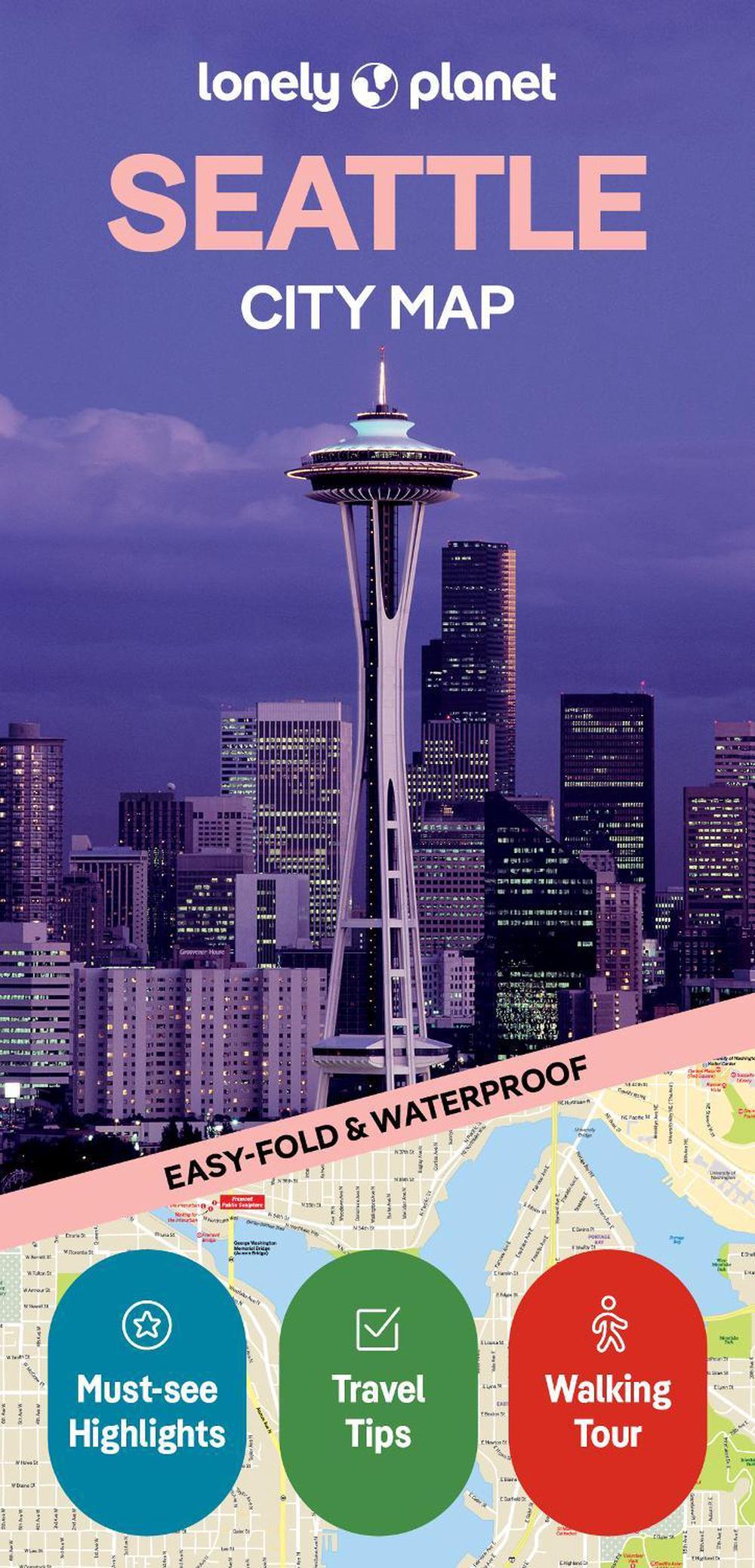 Lonely Planet Seattle City Map, 9781787016446