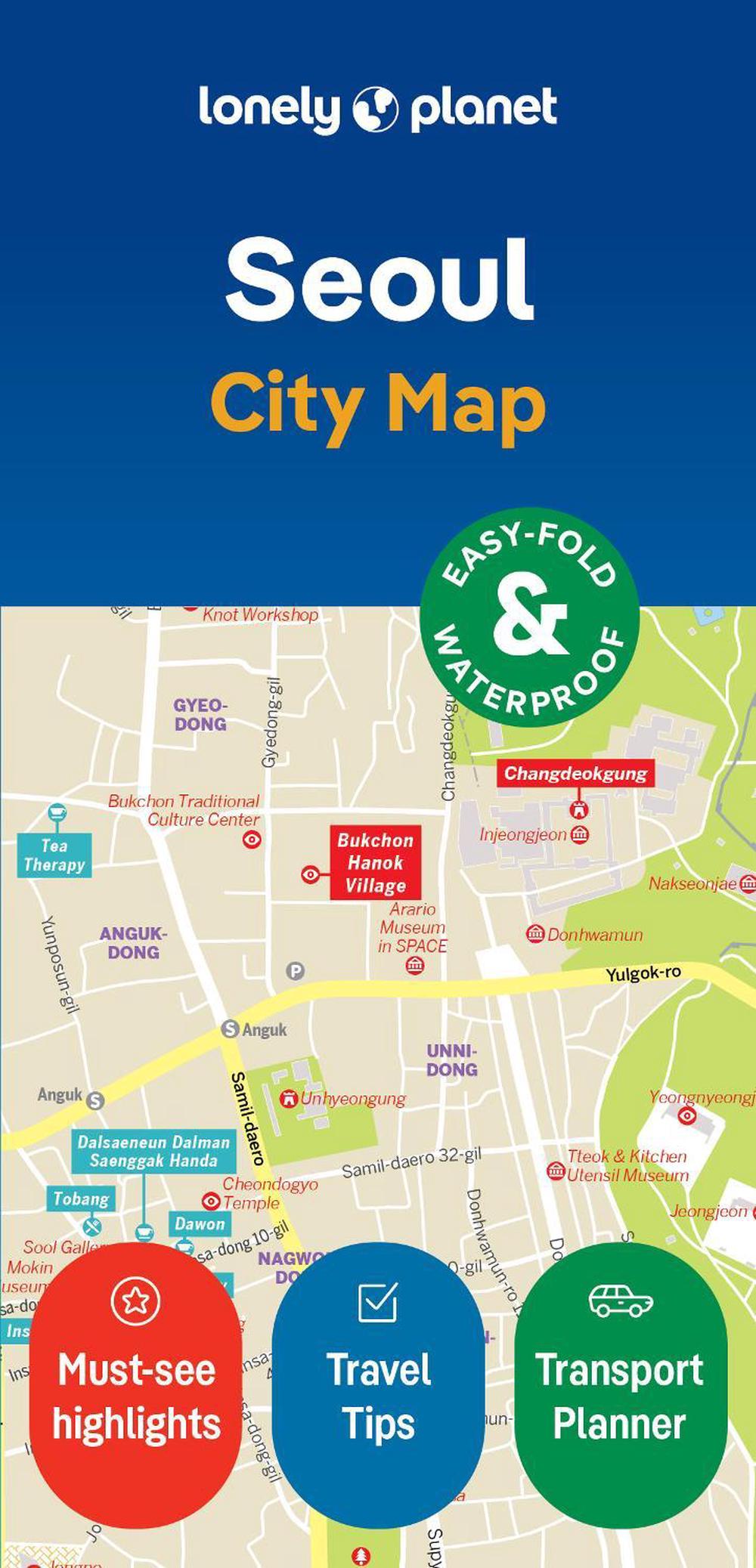 Lonely Planet Seoul City Map, 9781787016453