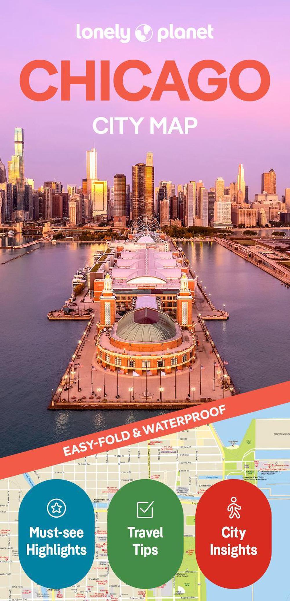 Lonely Planet Chicago City Map, 9781787016750