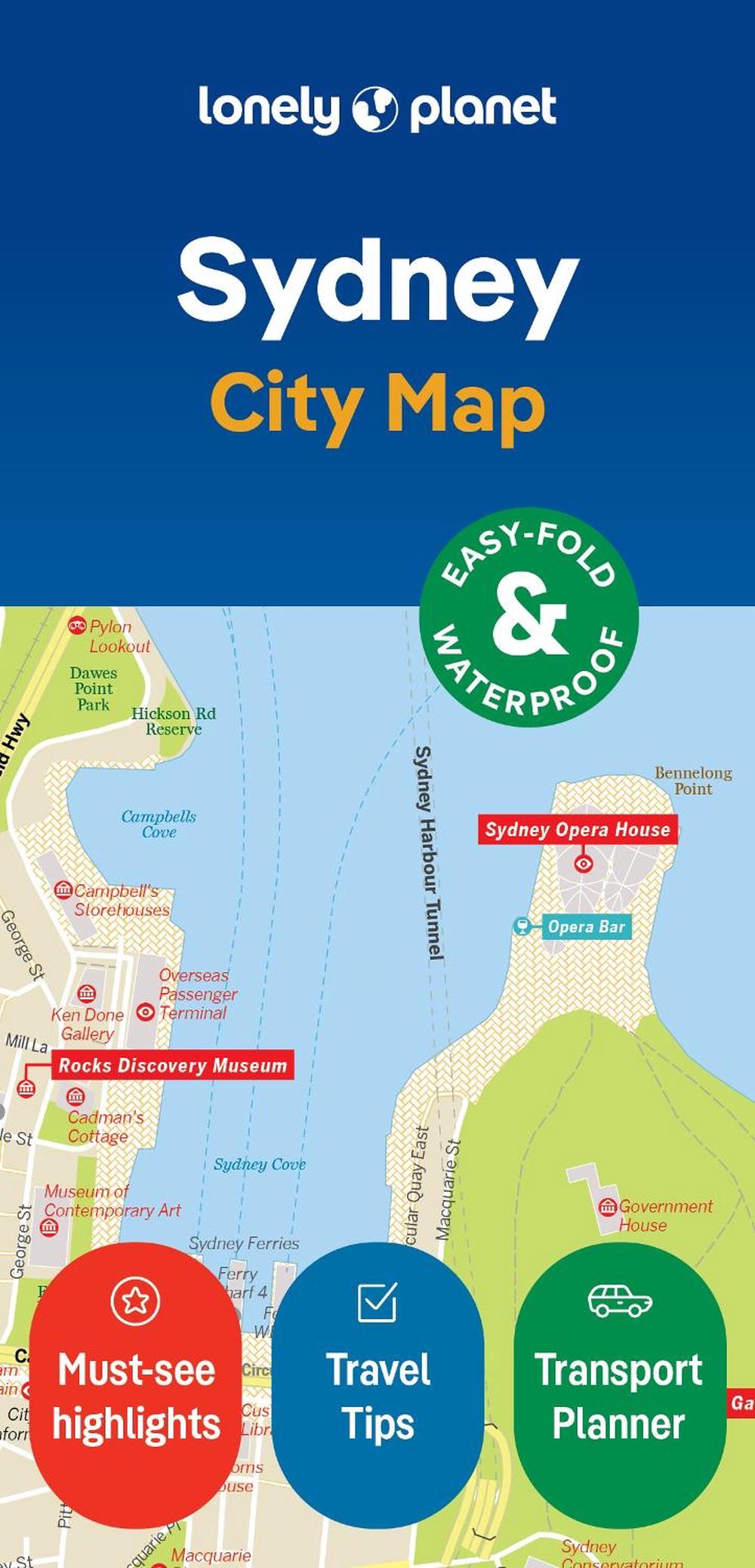 Lonely Planet Sydney City Map, 9781787017764