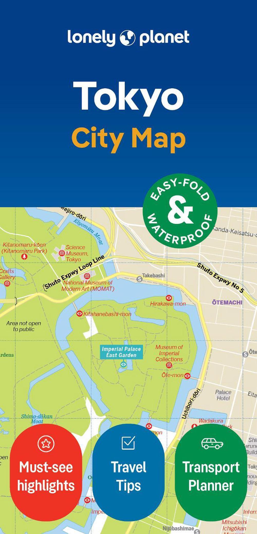 Lonely Planet Tokyo City Map, 9781787017849