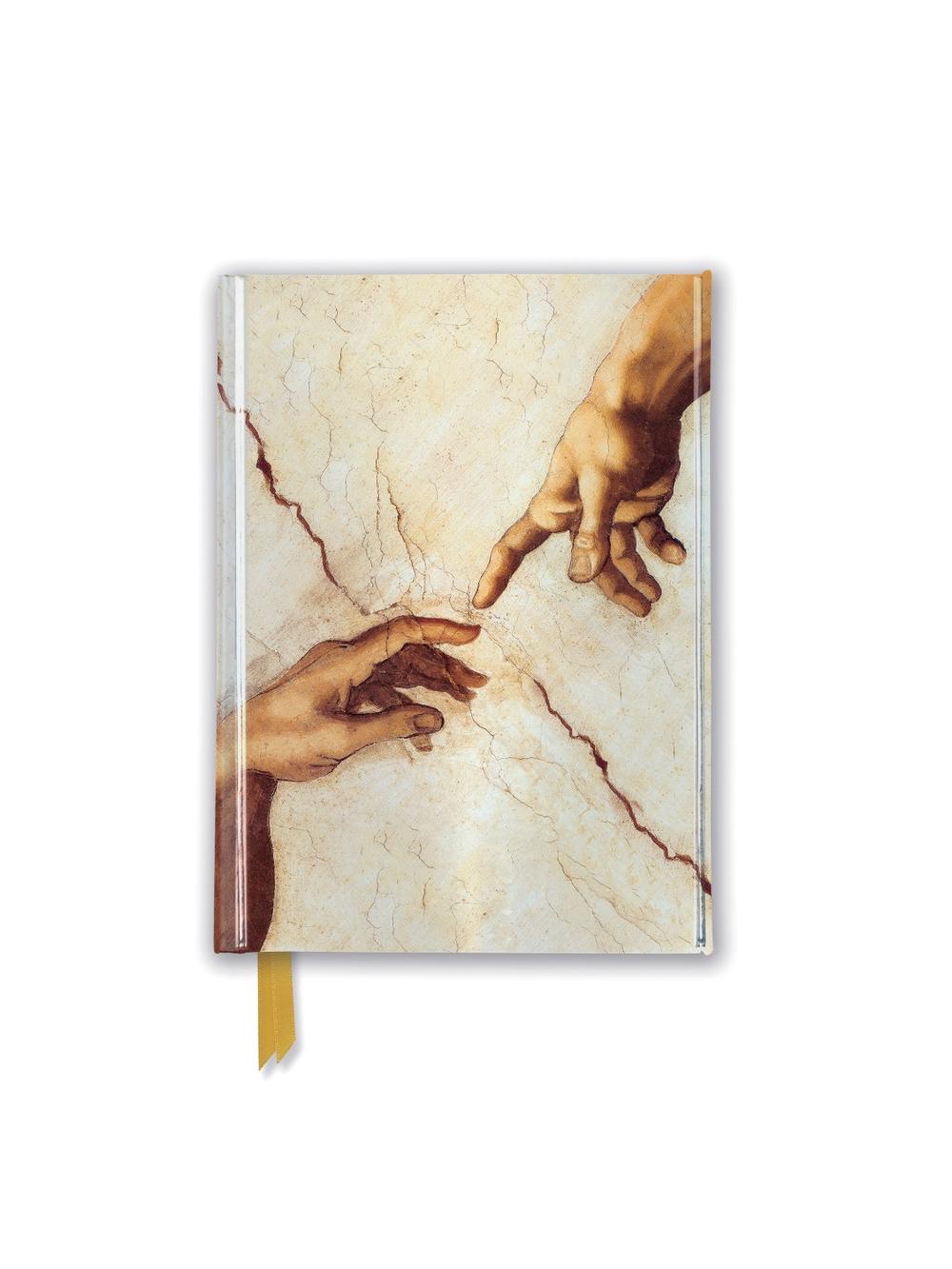 Flame Tree Studio Michelangelo: Creation Hands (Foiled Pocket Journal), 9781787550520