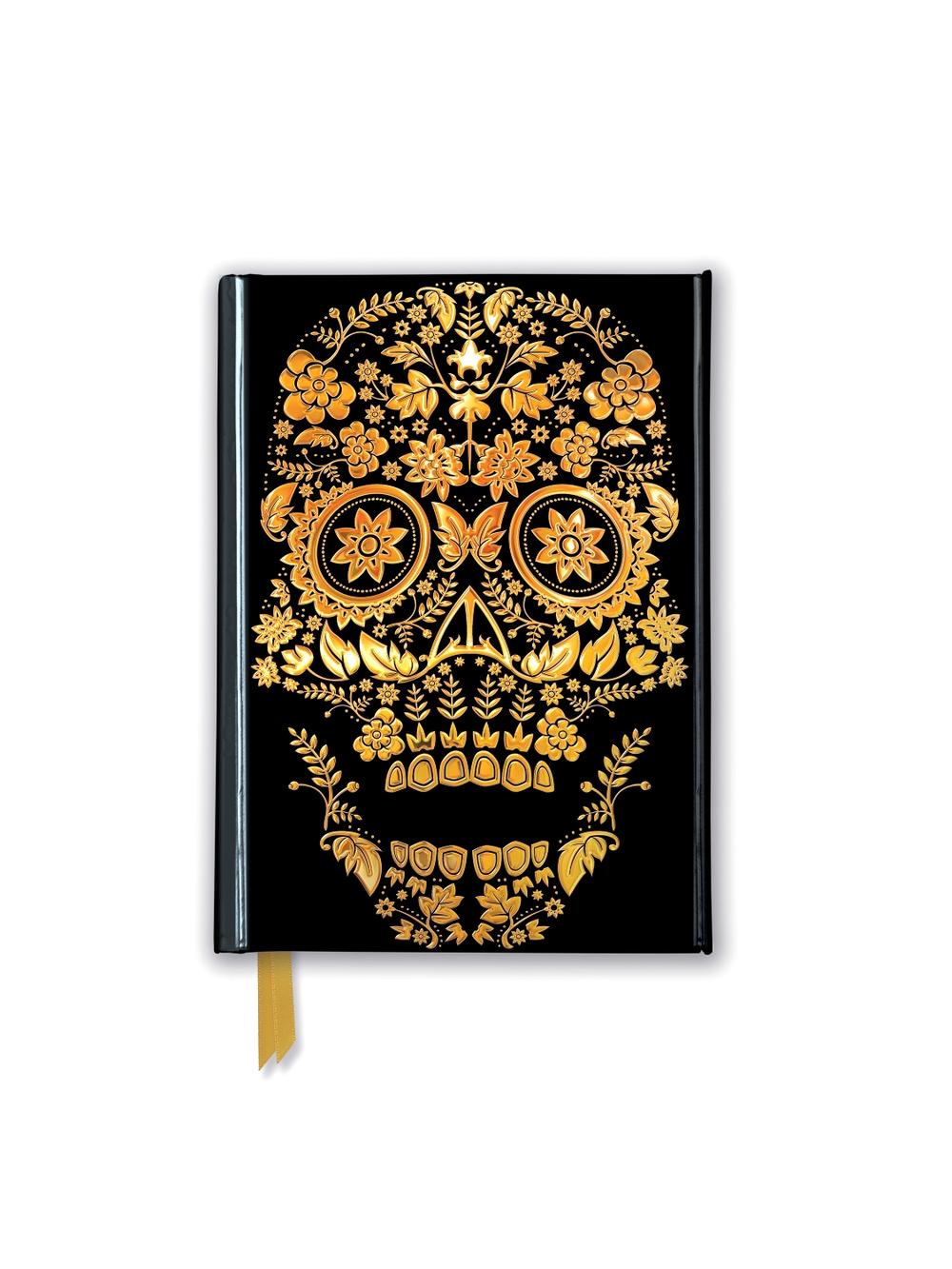 Flame Tree Studio Gold Sugar Skull (Foiled Pocket Journal), 9781787550681