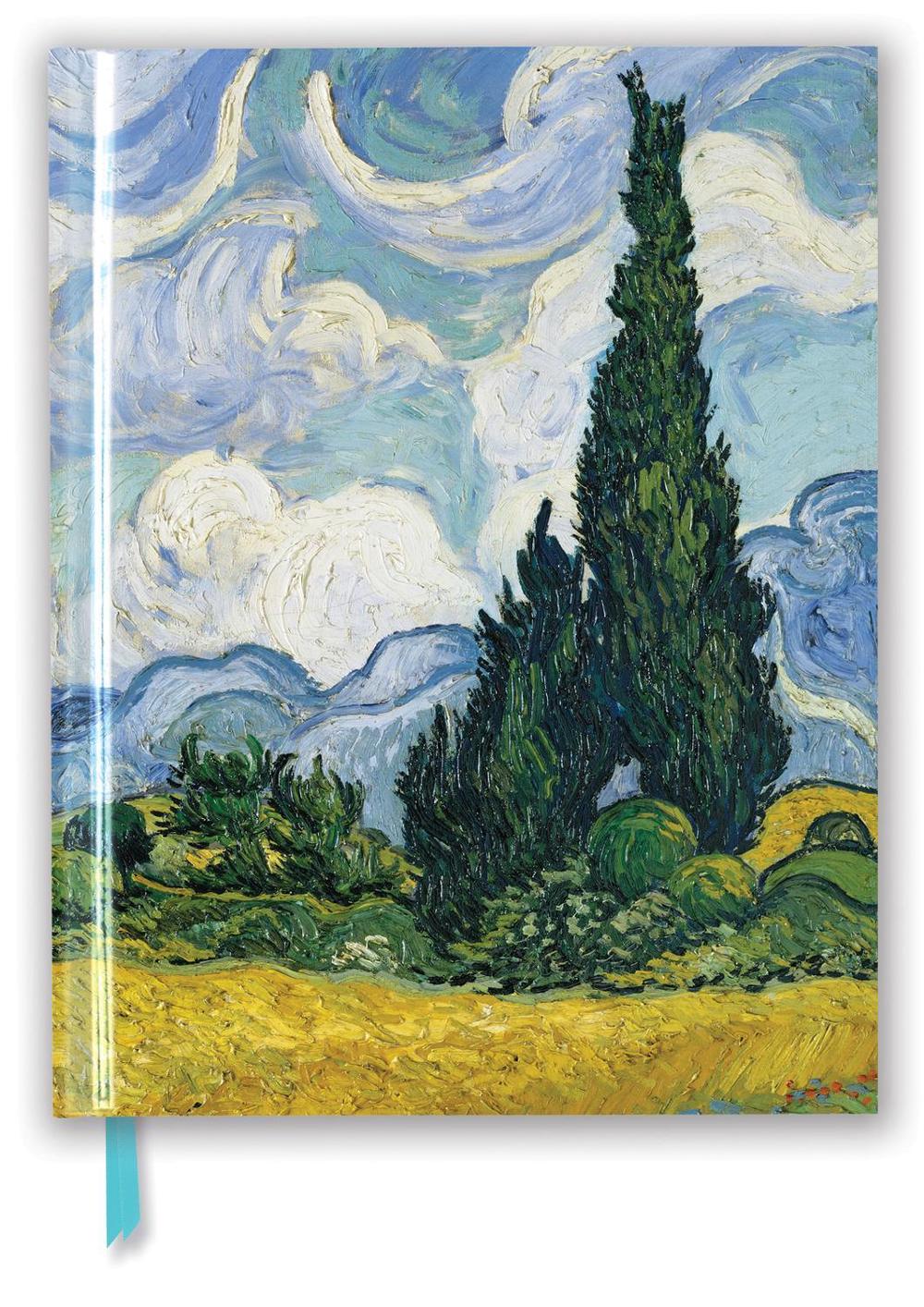 Vincent van Gogh: Wheat Field with Cypresses (Blank Sketch Book), 9781787555907