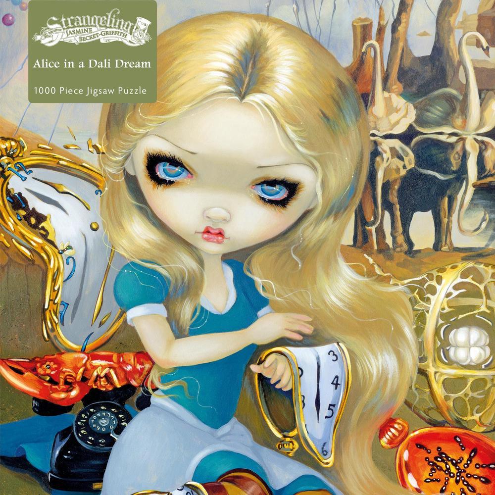Adult Jigsaw Puzzle Jasmine Becketgriffith Alice in a Dali Dream