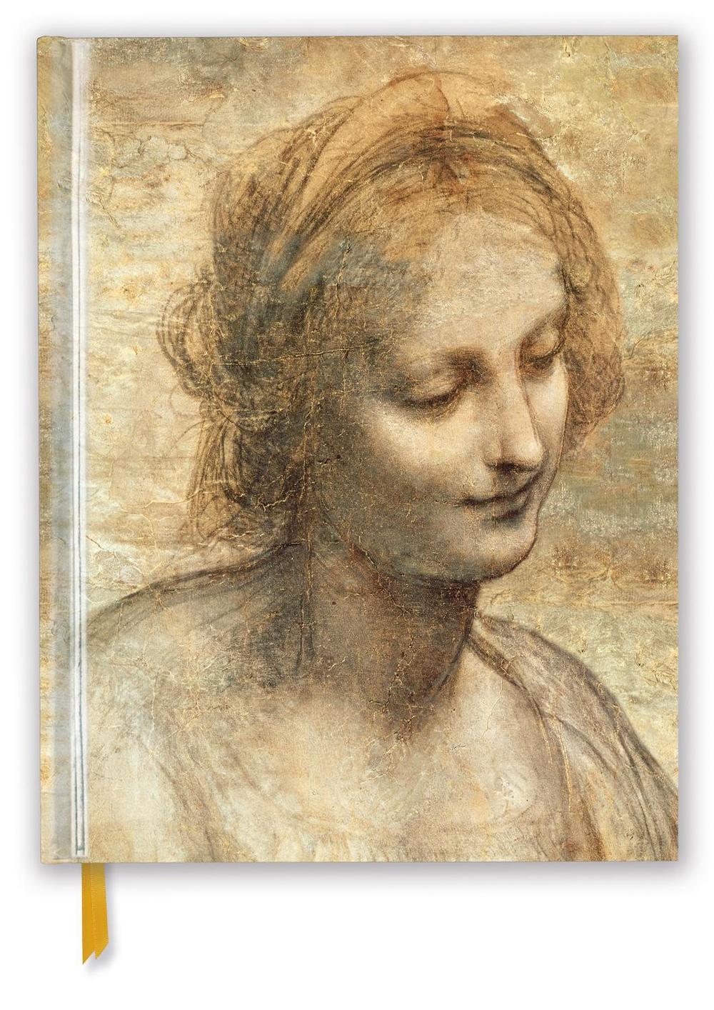 Leonardo da Vinci: Detail of the Head of the Virgin (Blank Sketch Book), 9781787558458