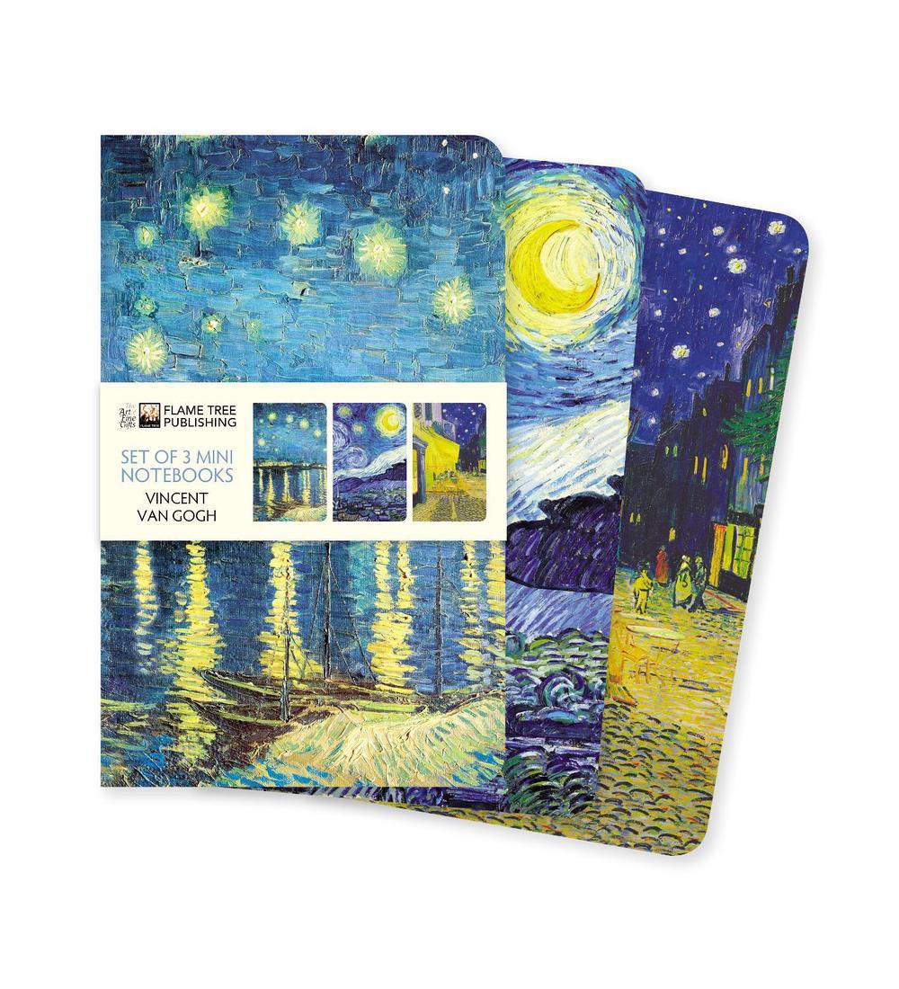 Flame Tree Studio Vincent van Gogh Set of 3 Mini Notebooks, 9781787559127