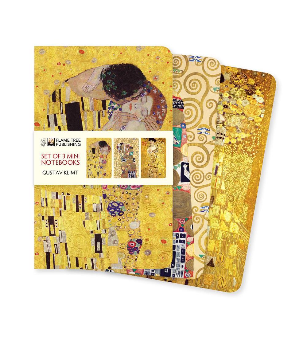 Gustav Klimt Set of 3 Mini Notebooks, 9781787559134