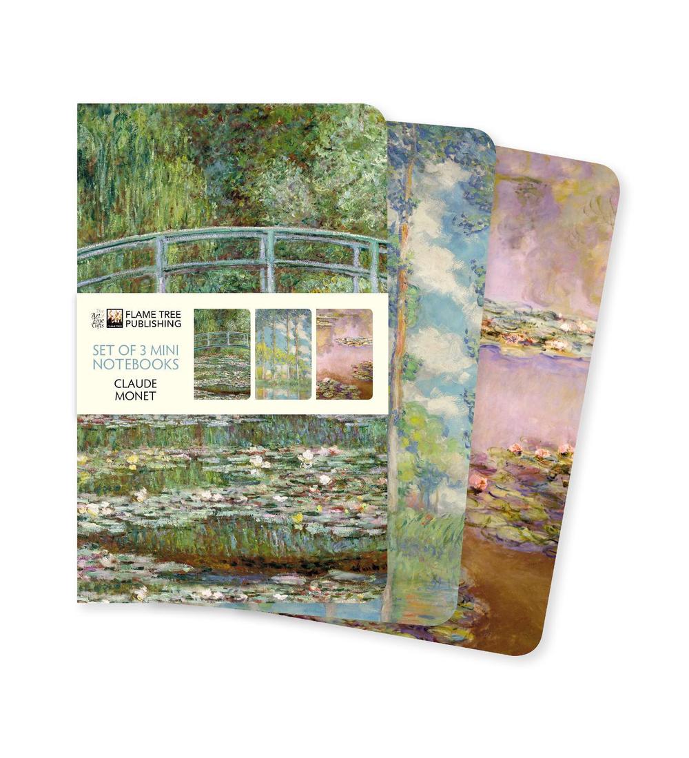 Claude Monet Set of 3 Mini Notebooks, 9781787559172
