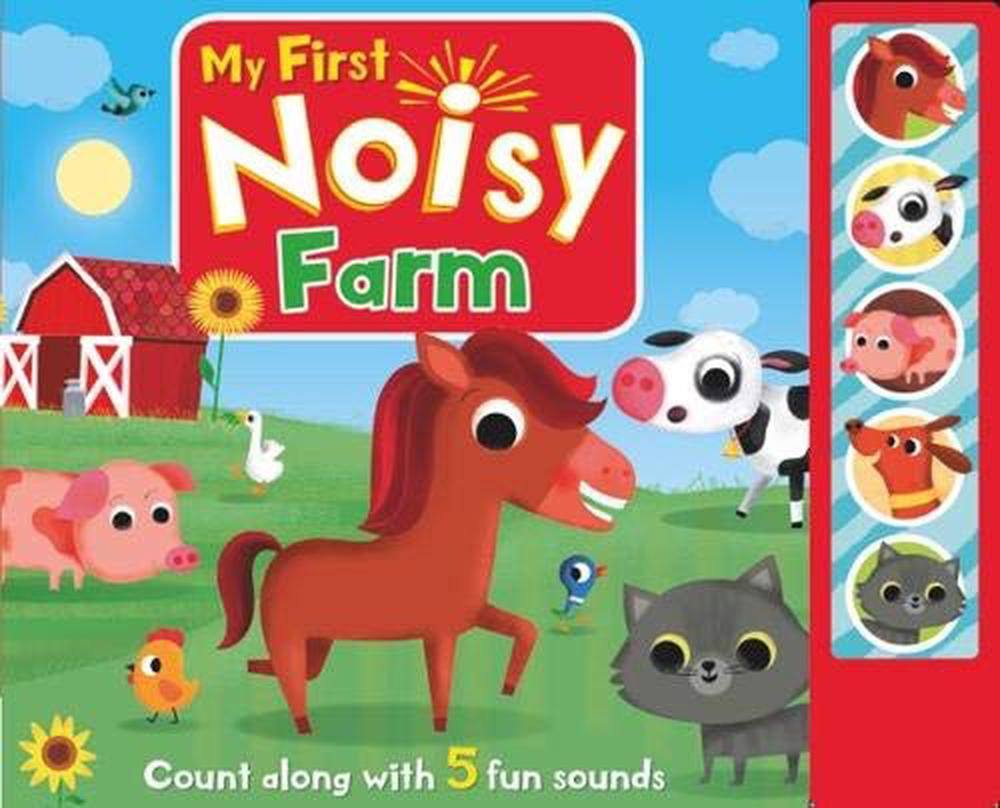 by　Noisy　Book,　My　The　Hardcover,　Grinstead,　at　Buy　Button　First　Farm　online　9781787720343　Sound　Jenny　Nile