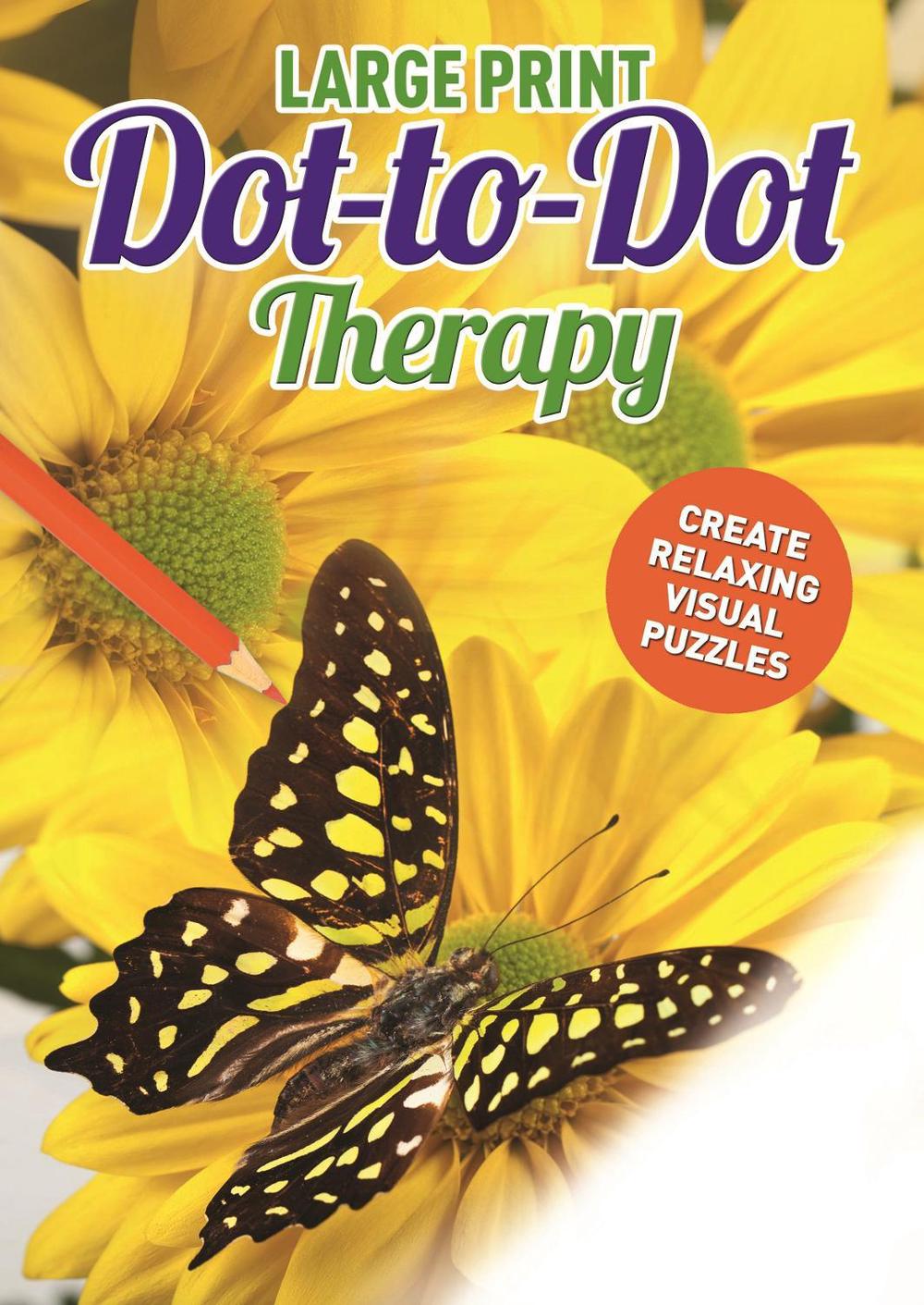 Large print dot to dot therapy by georgina mcdonald paperback