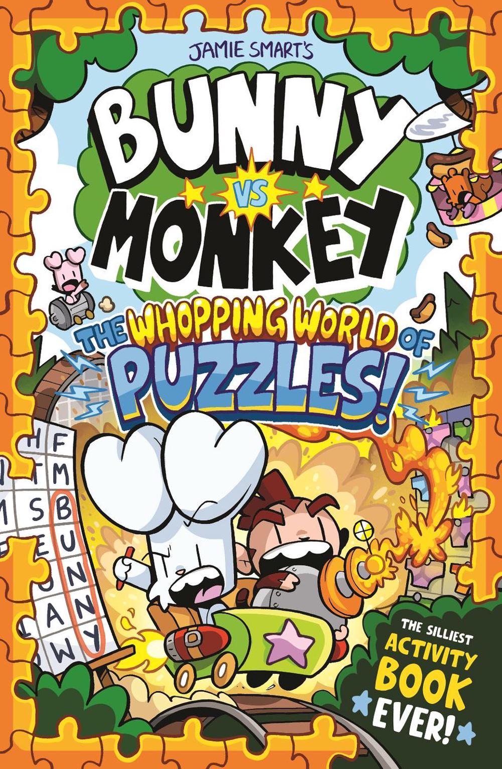 Bunny vs Monkey: The Whopping World of Puzzles (a Phoenix Comic Book, from the multi-million-selling creative genius Jamie Smart), 9781788453509