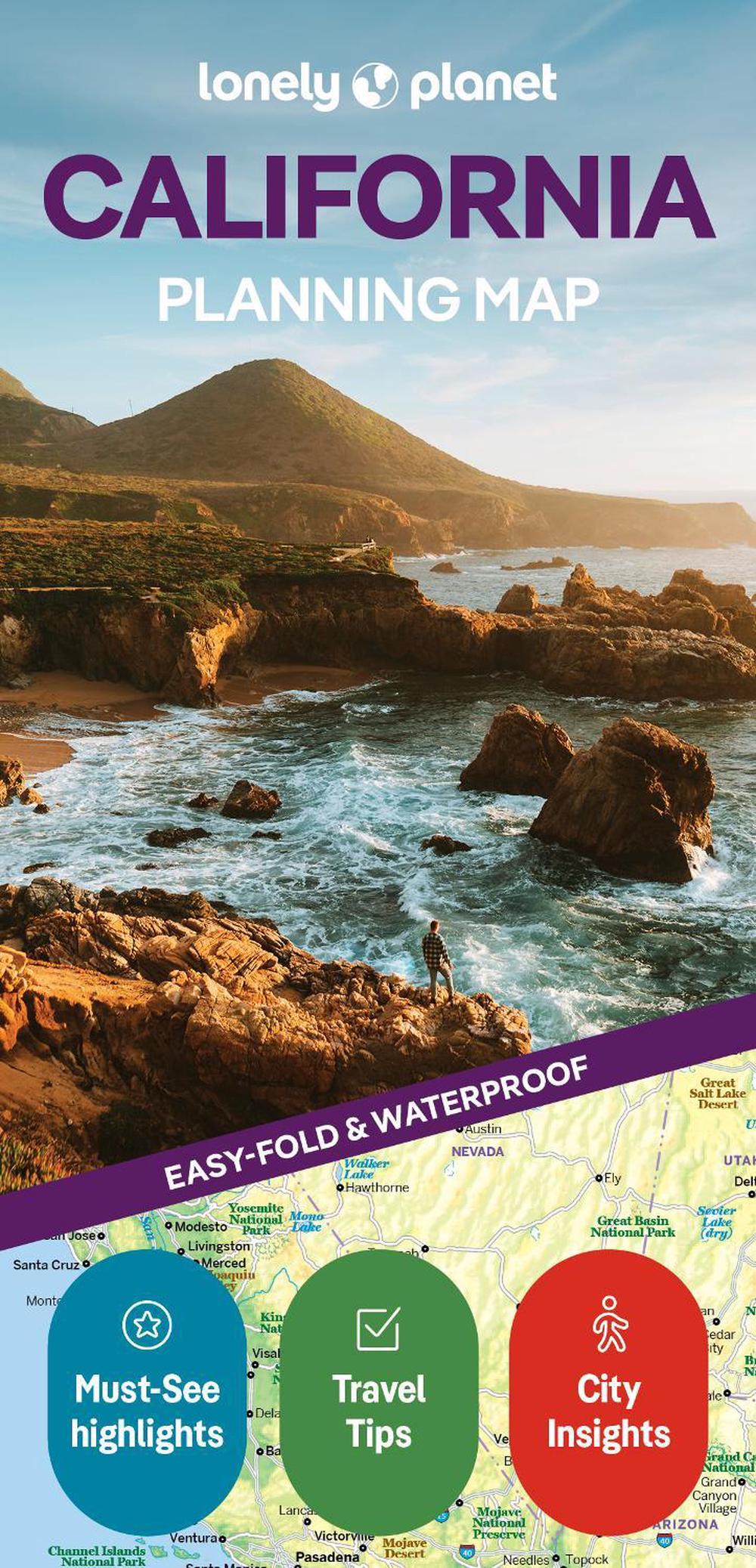 Lonely Planet California Planning Map, 9781788685917
