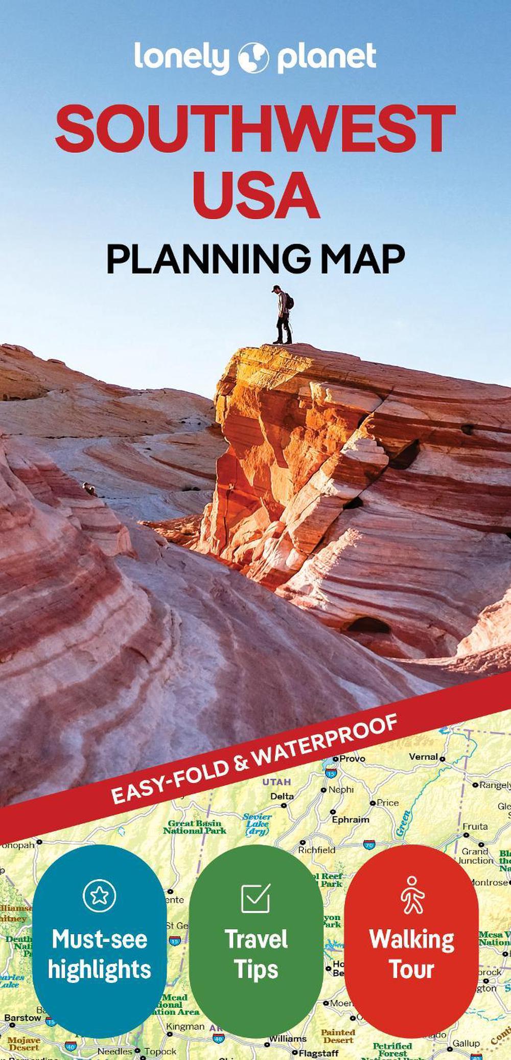 Lonely Planet Southwest USA Planning Map, 9781788686099