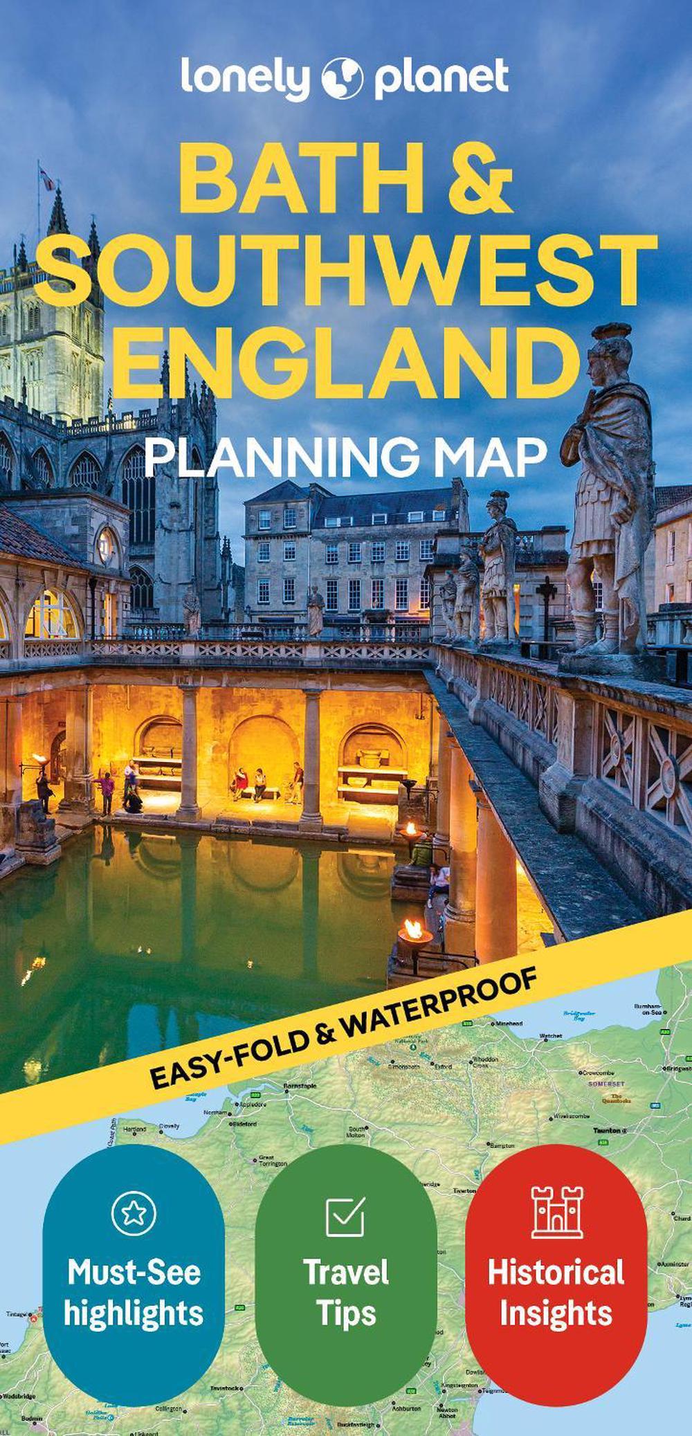 Lonely Planet Bath & Southwest England Planning Map, 9781788687690