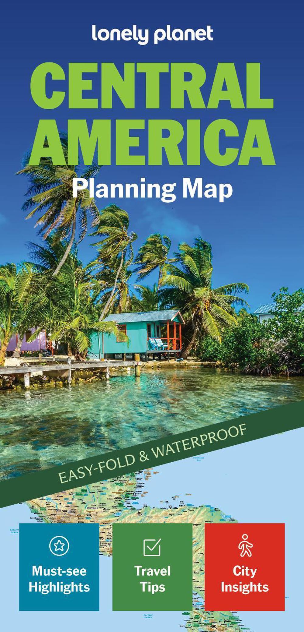 Lonely Planet Central America Planning Map, 9781788687904