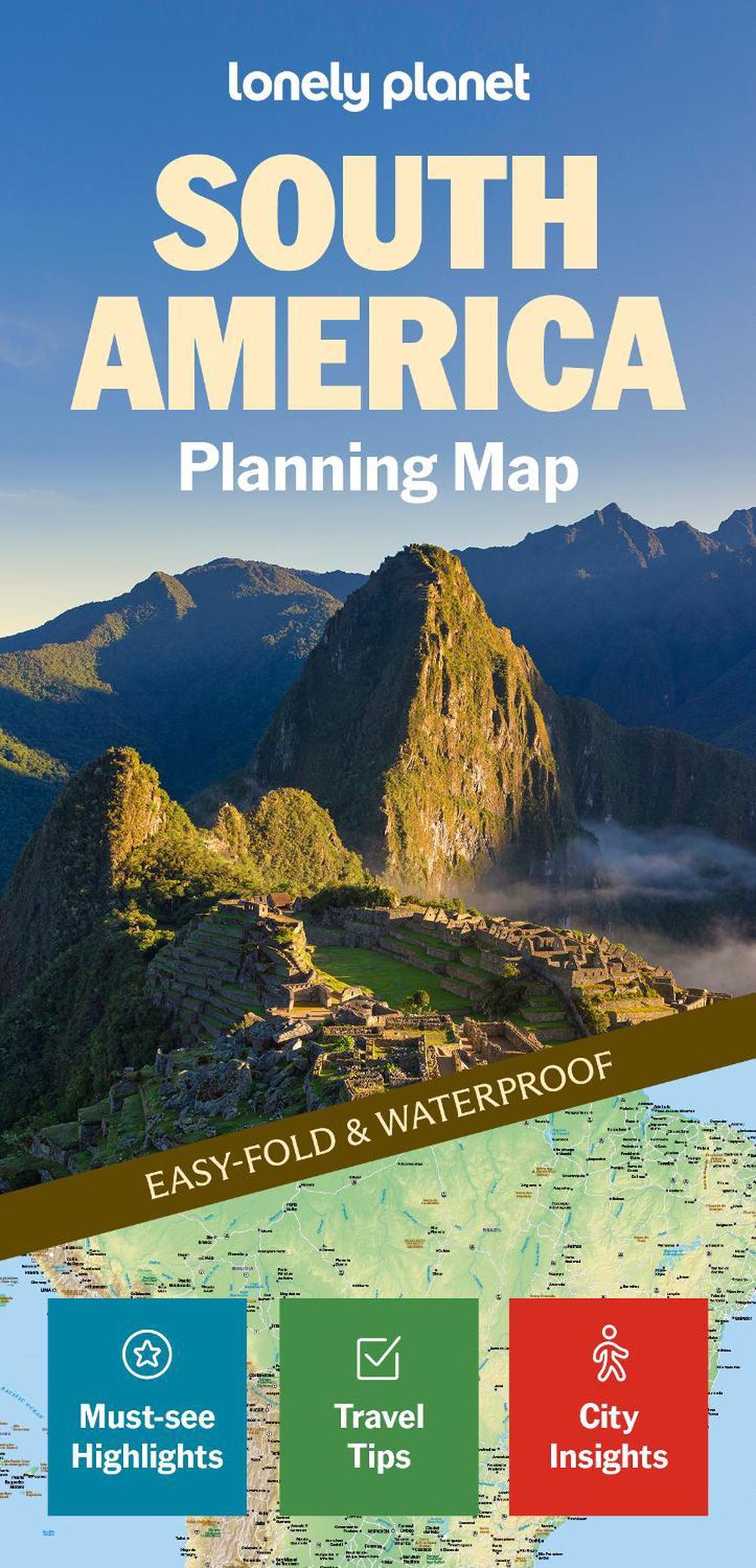 Lonely Planet South America Planning Map, 9781788688819