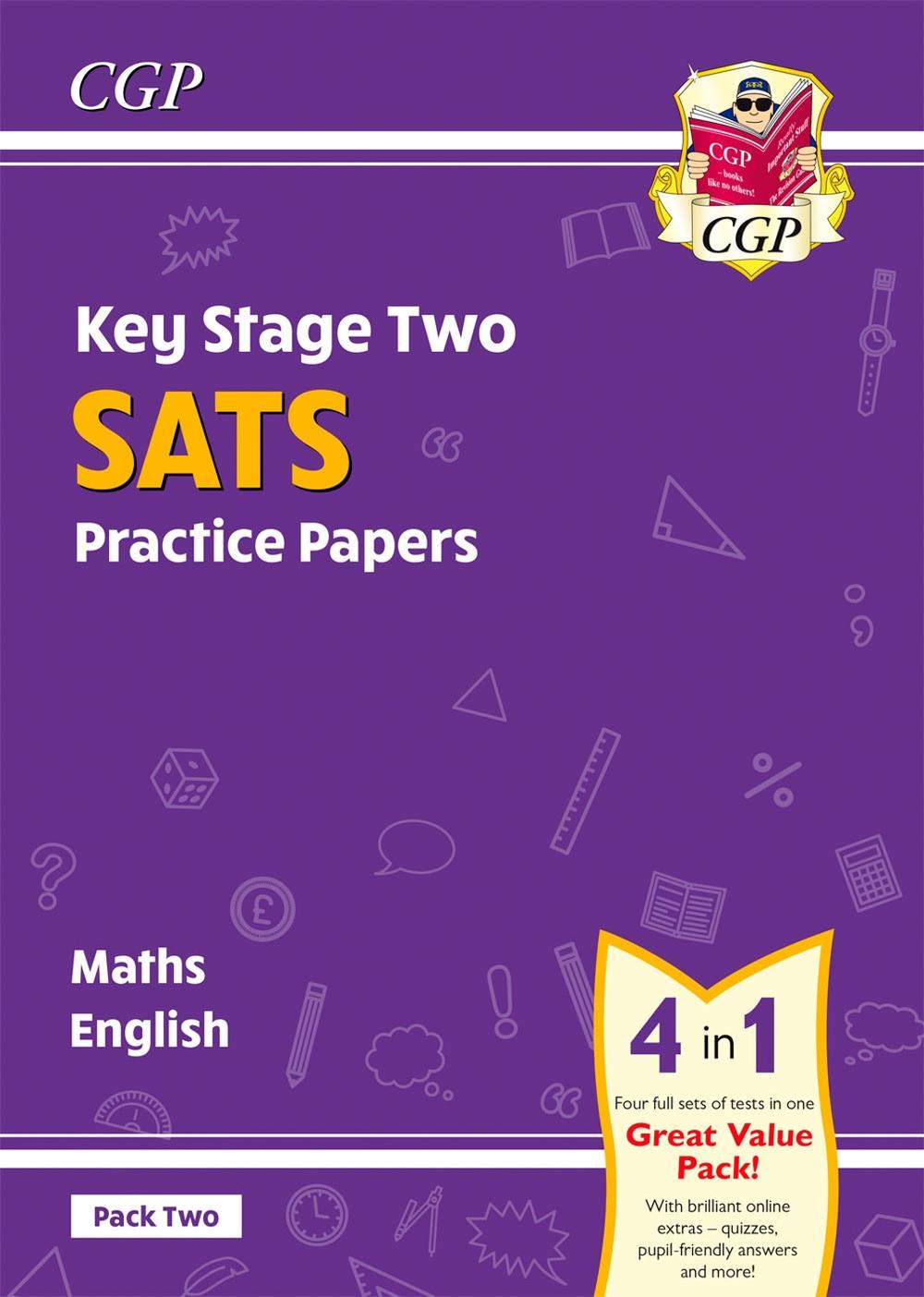 KS2 Maths & English Year 6 SATS Practice Papers: Pack 2 - for 2026 (with free Online Extras) by CGP Books - ISBN: 9781789081152